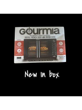 Gourmia Digital French Door Air Fryer Toaster Oven (GTF7460) – Brand New in Box